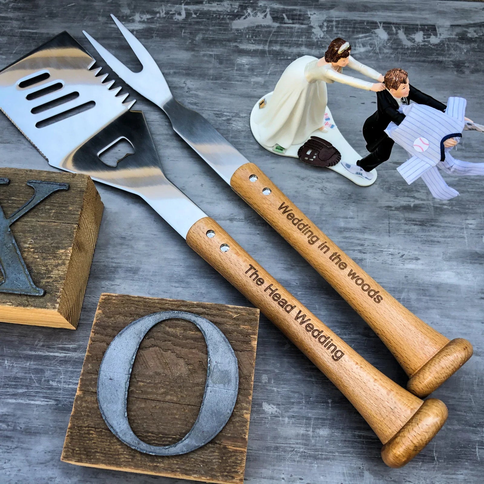 Personalized bbq tool set best sale