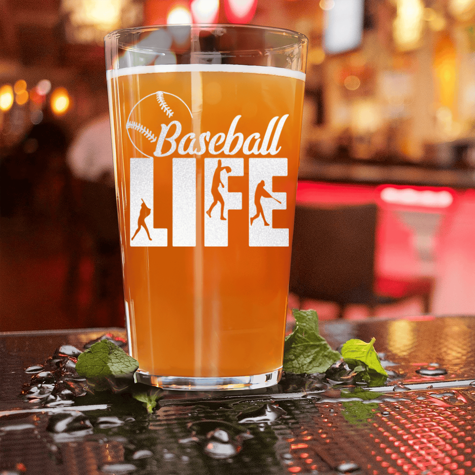 Living The Diamond Dream Pint Glass