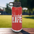 Red Baseball Water Bottle With Living The Diamond Dream Design
