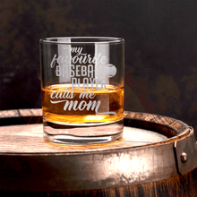 Load image into Gallery viewer, Moms MVP On The Diamond Whiskey Glass
