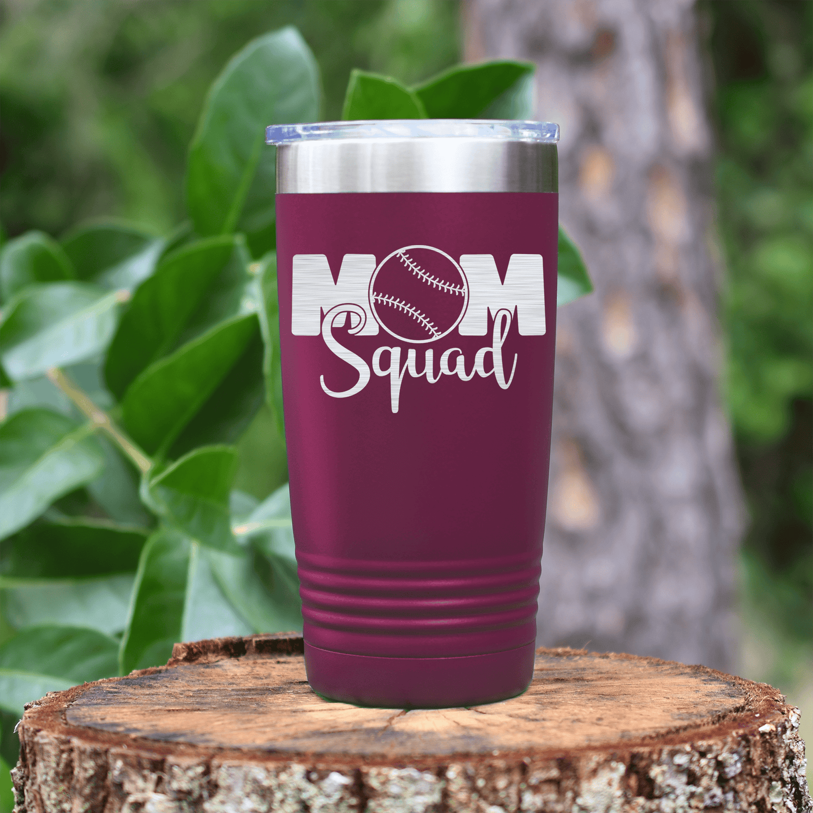 Maroon baseball tumbler Mothers Of The Mound