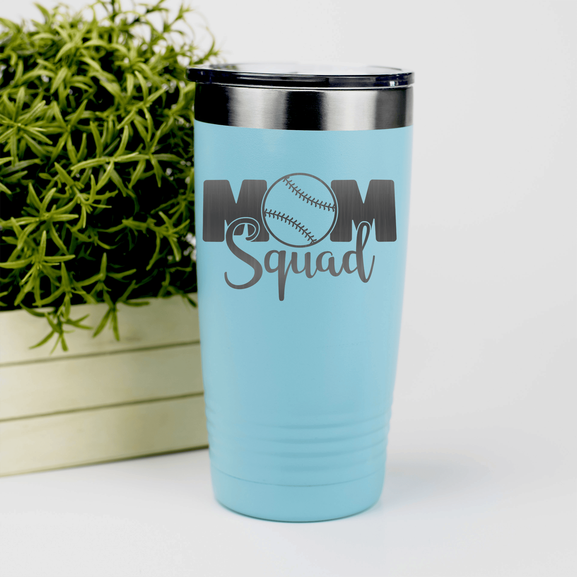 Teal baseball tumbler Mothers Of The Mound