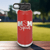 Red Baseball Water Bottle With Mothers Of The Mound Design