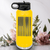 Yellow Baseball Water Bottle With Patriotic Baseball Pride Design
