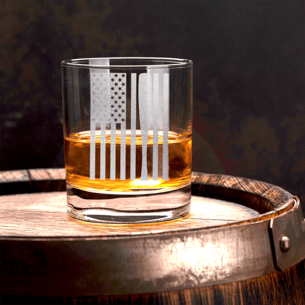 Patriotic Baseball Pride Whiskey Glass | Patriotic Baseball Whiskey ...