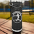 Black Baseball Water Bottle With Player Spotlight Design