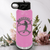 Light Purple Baseball Water Bottle With Player Spotlight Design