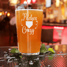 Load image into Gallery viewer, Playful Pitch Madness Pint Glass
