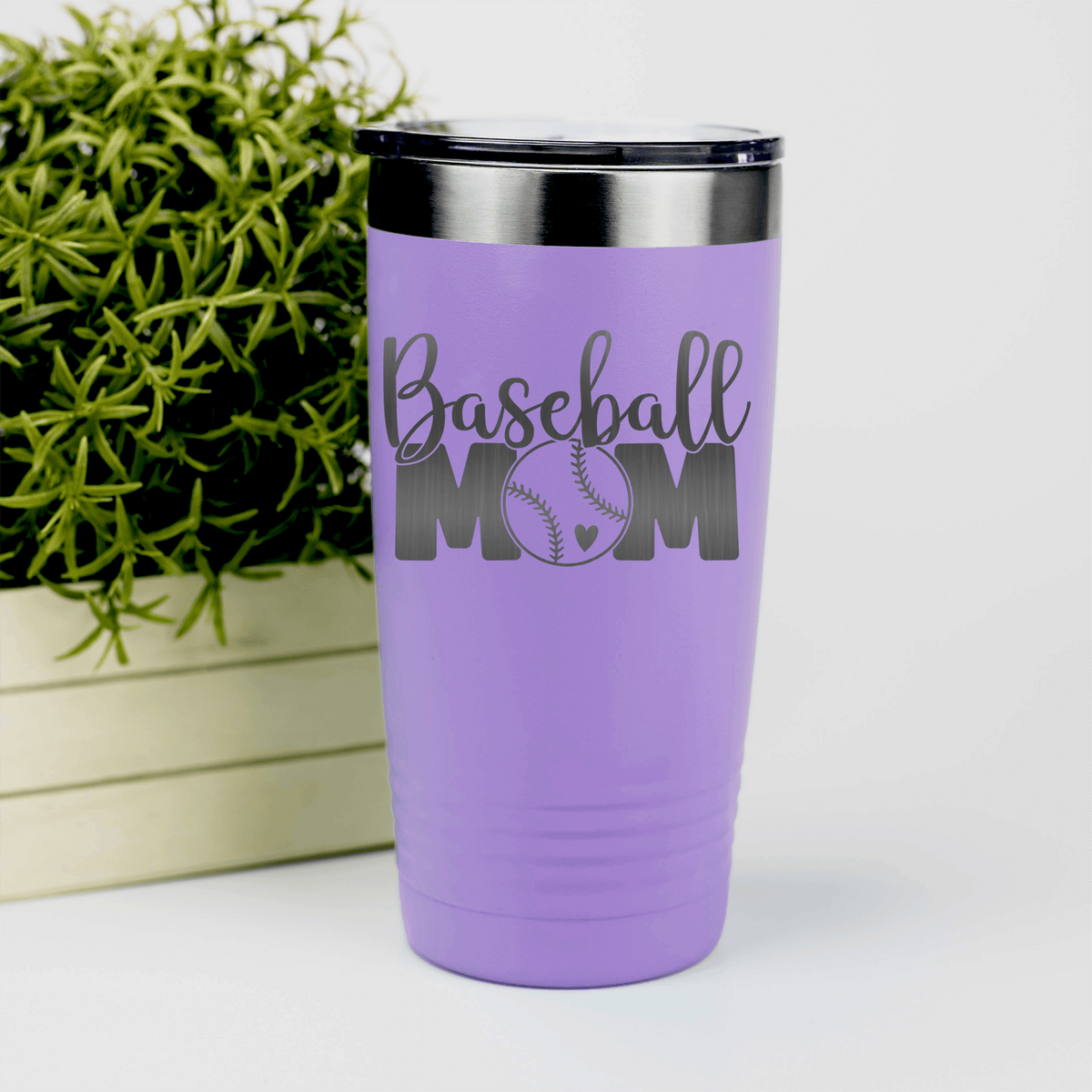 Light Purple baseball tumbler Queen Of The Bleachers Baseball