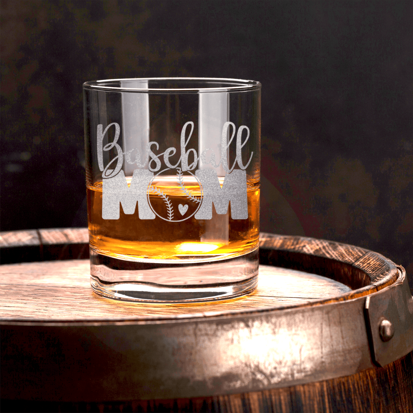 Queen Of The Bleachers Baseball Whiskey Glass