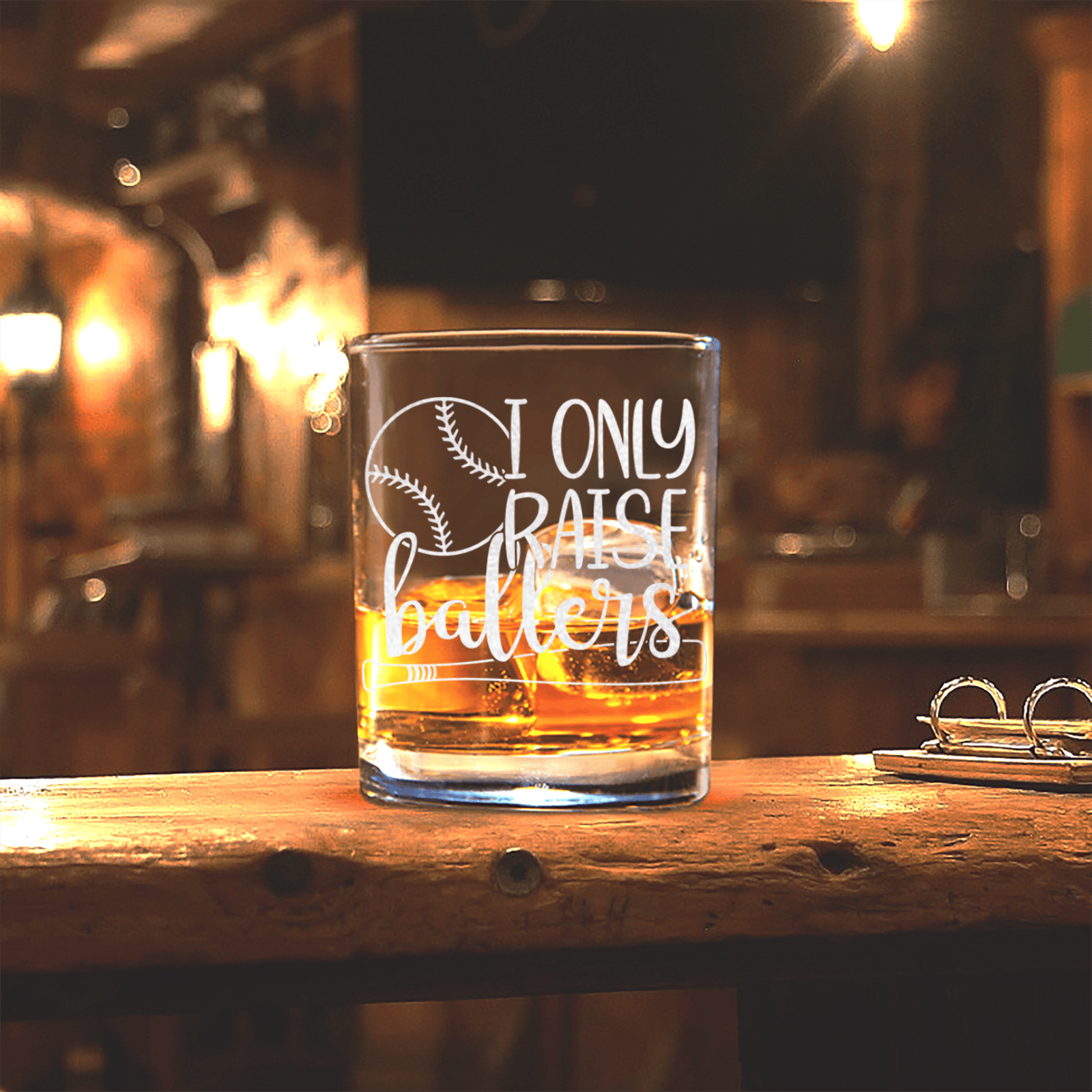 Raising Future MVPs Whiskey Glass