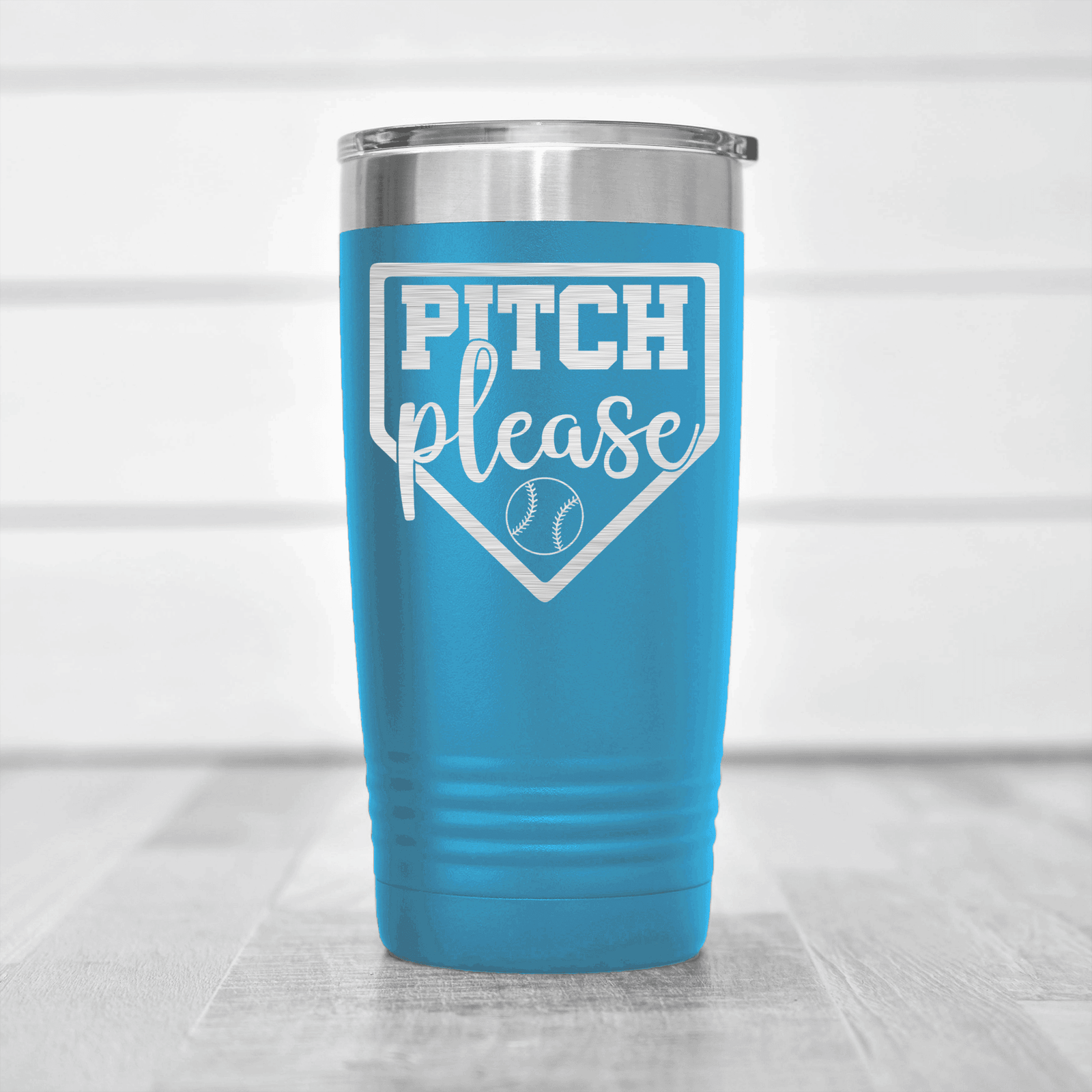 Light Blue baseball tumbler Sass From The Mound