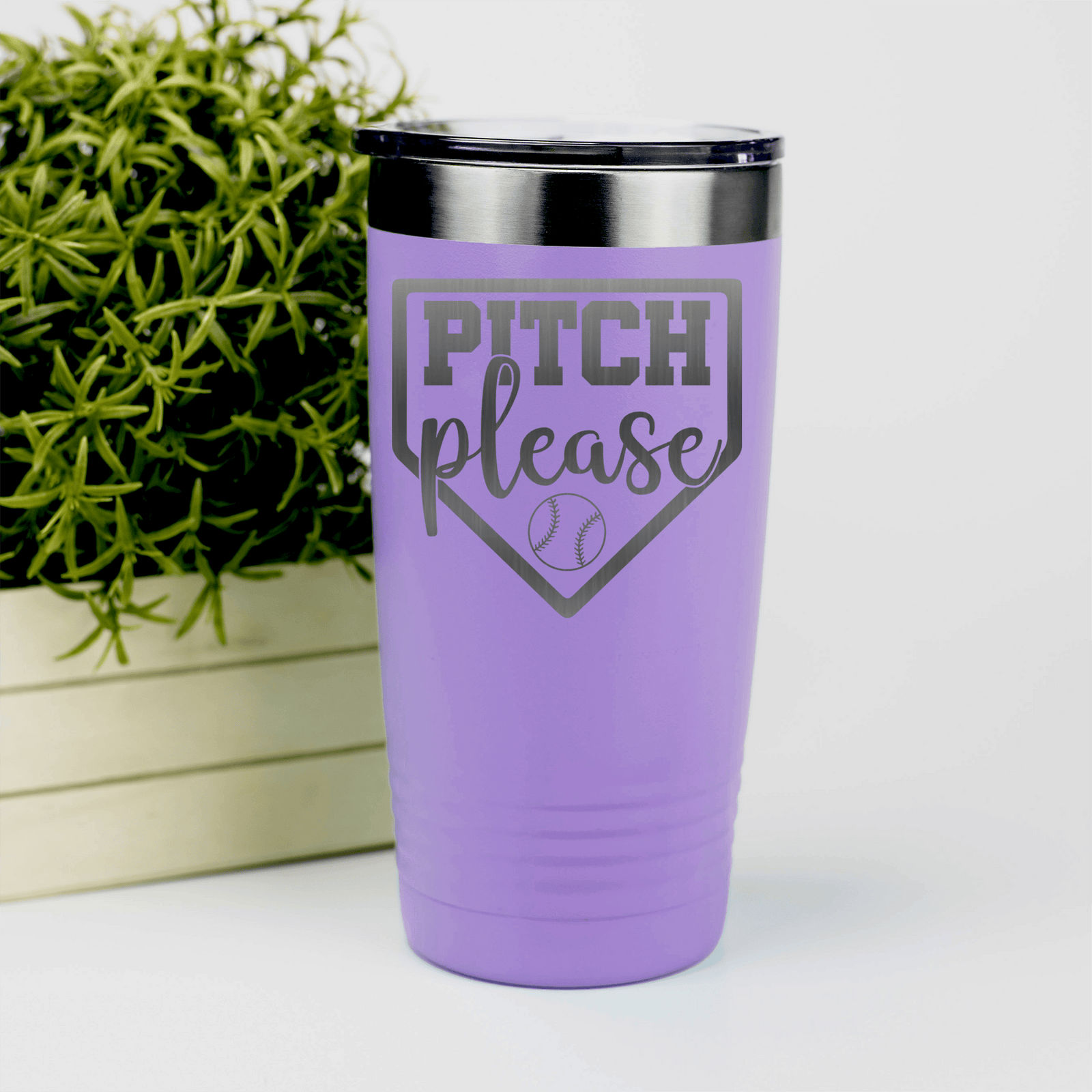 Light Purple baseball tumbler Sass From The Mound