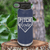 Navy Baseball Water Bottle With Sass From The Mound Design