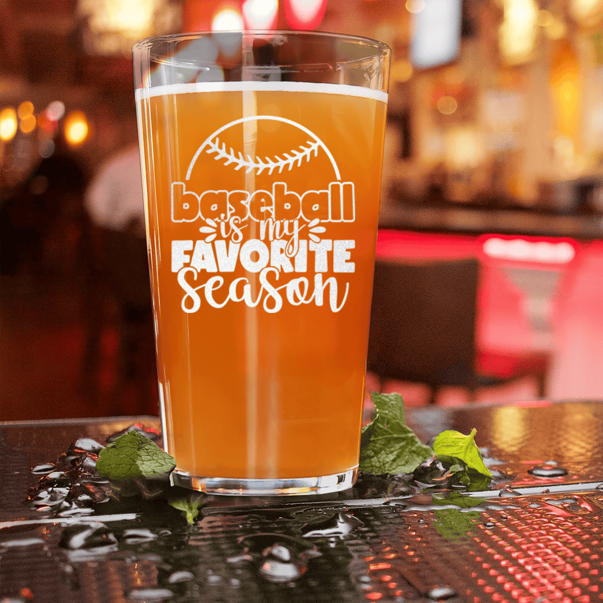 Season Of Home Runs Pint Glass