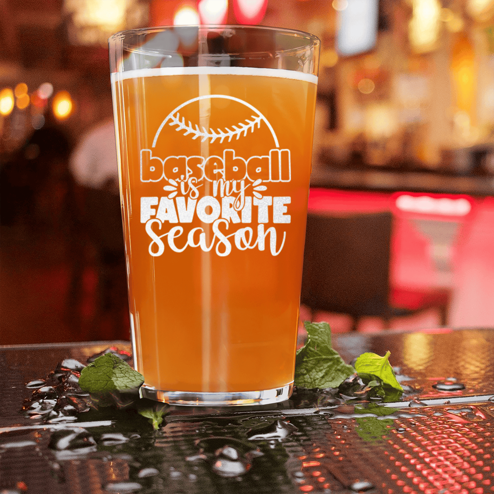 Season Of Home Runs Pint Glass