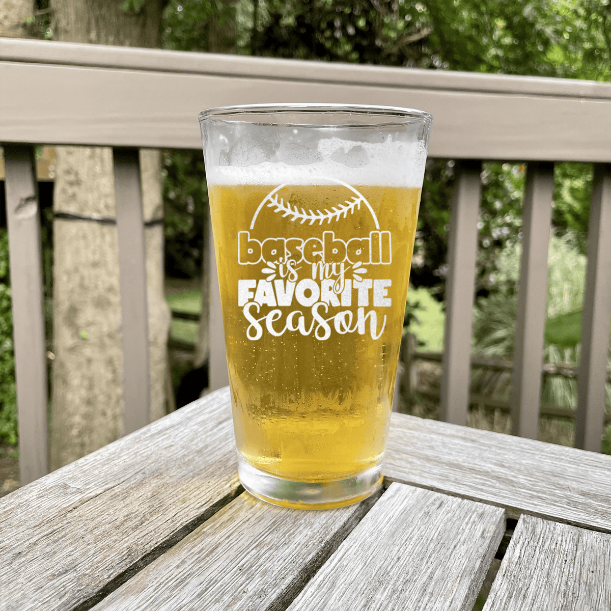 Season Of Home Runs Pint Glass