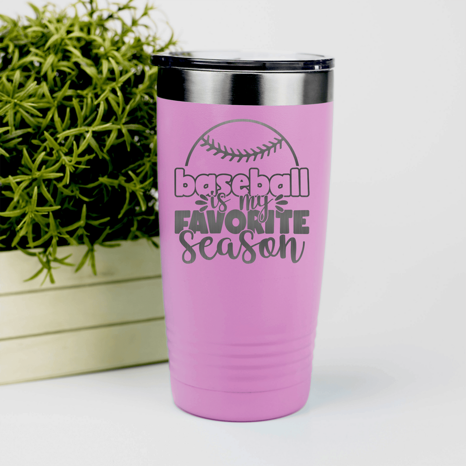 Pink baseball tumbler Season Of Home Runs