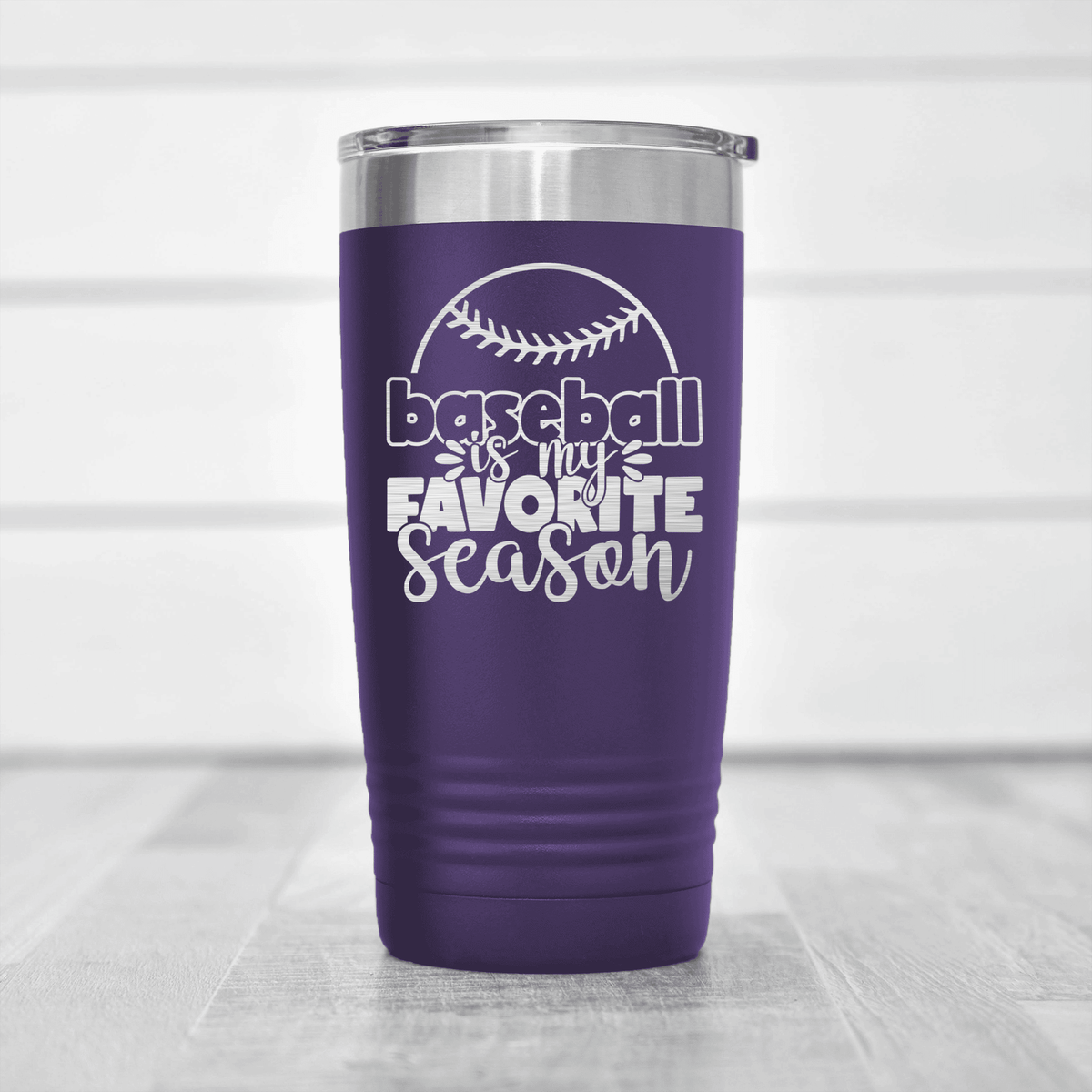 Purple baseball tumbler Season Of Home Runs