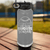 Grey Baseball Water Bottle With Season Of Home Runs Design