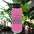 Pink Baseball Water Bottle With Season Of Home Runs Design