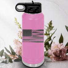 Load image into Gallery viewer, Light Purple Baseball Water Bottle With Star Spangled Bats Design
