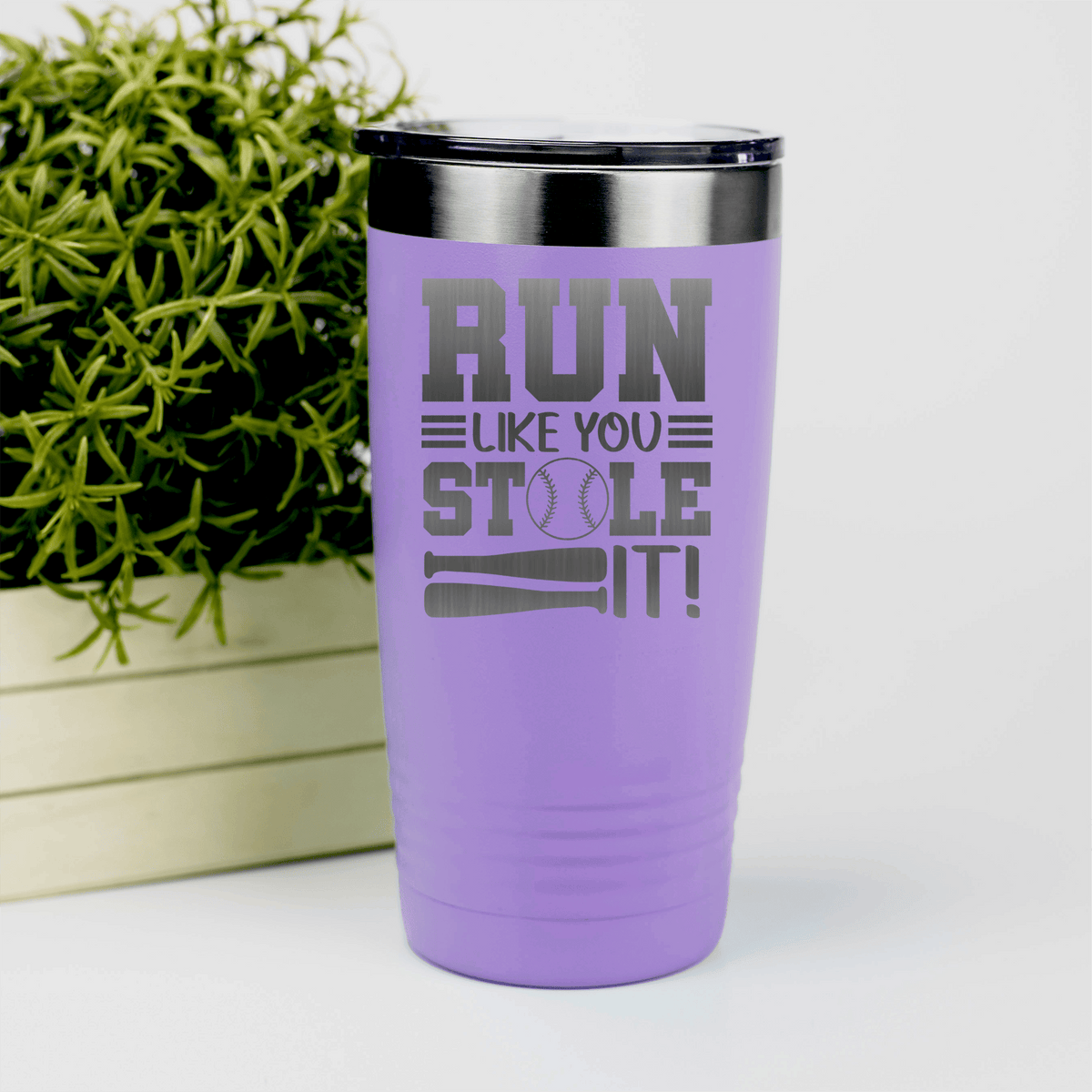 Light Purple baseball tumbler Swift Baserunner