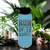 Light Blue Baseball Water Bottle With Swift Baserunner Design