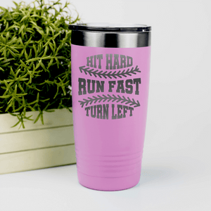 Pink baseball tumbler Swing For The Fences
