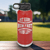 Red Baseball Water Bottle With Swing For The Fences Design