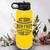 Yellow Baseball Water Bottle With Swing For The Fences Design