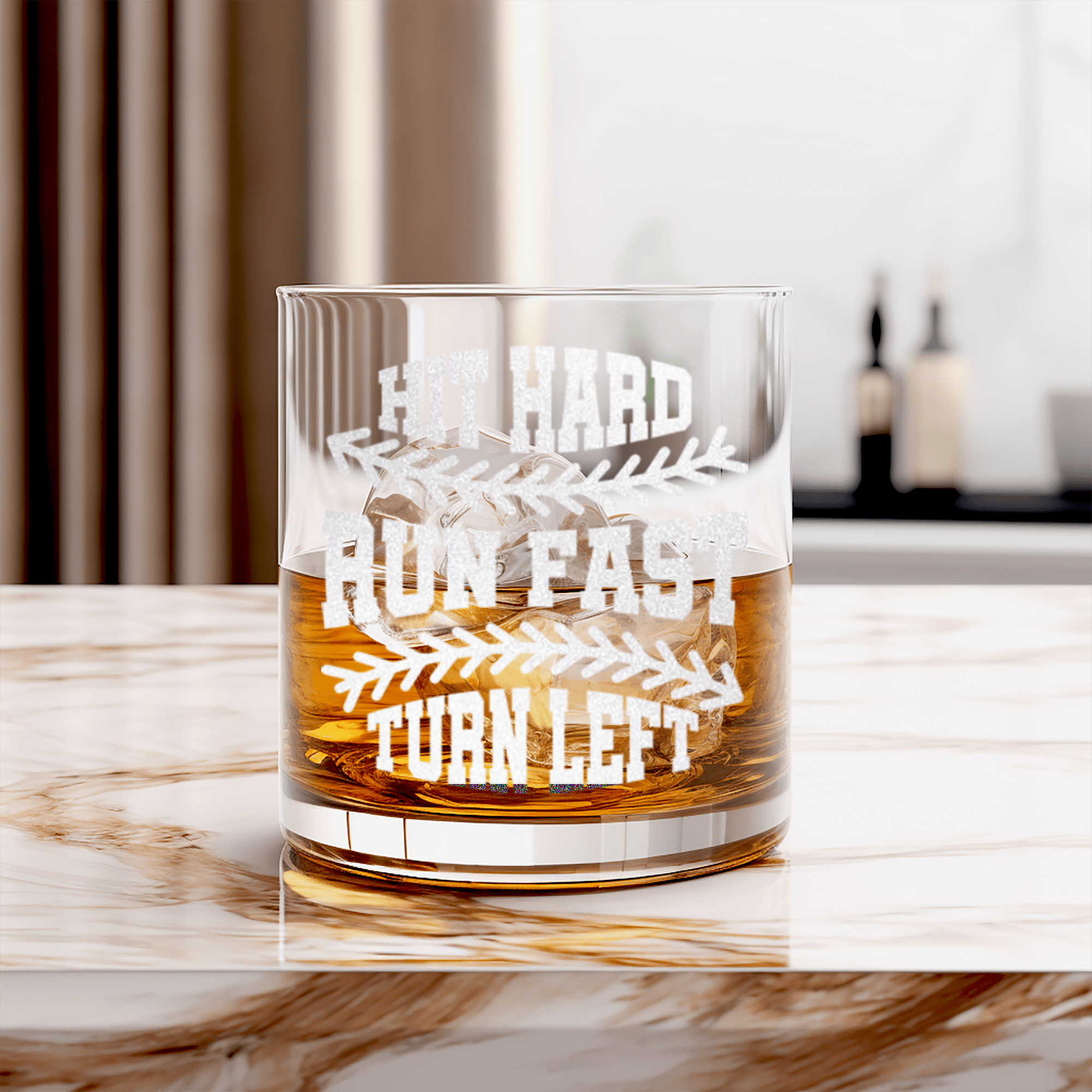Swing For The Fences Whiskey Glass