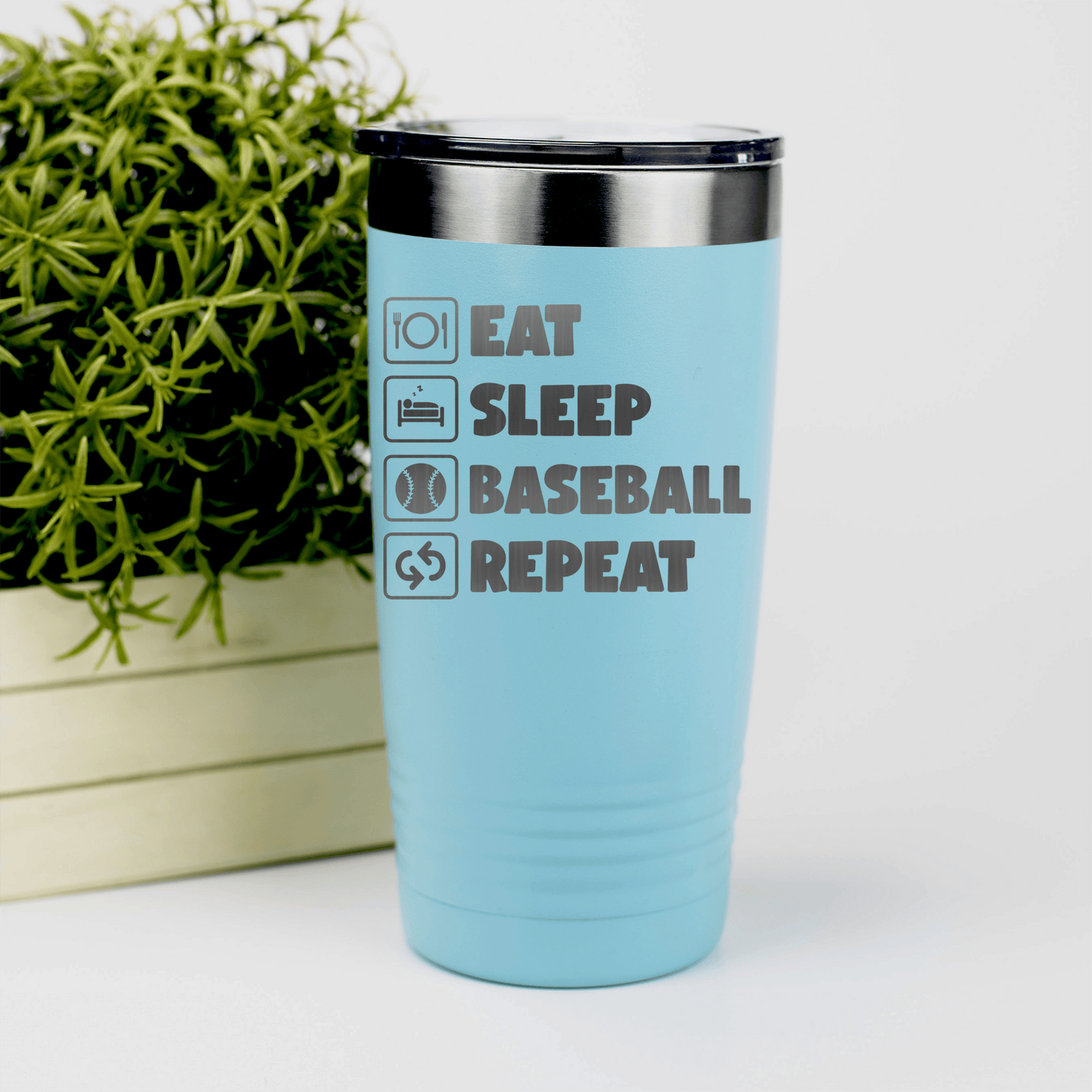 Teal baseball tumbler The Baseball Routine