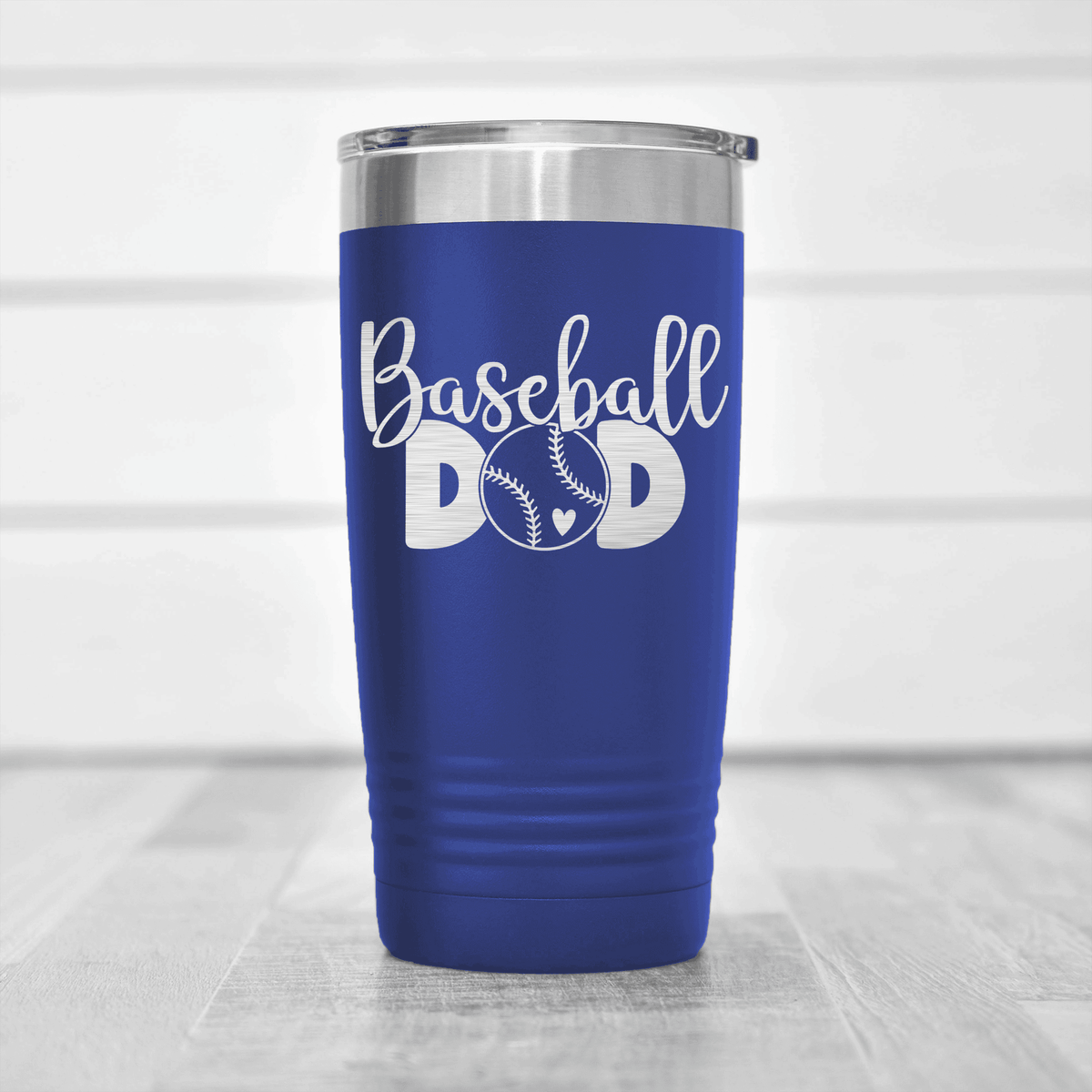 Blue baseball tumbler Ultimate Baseball Father