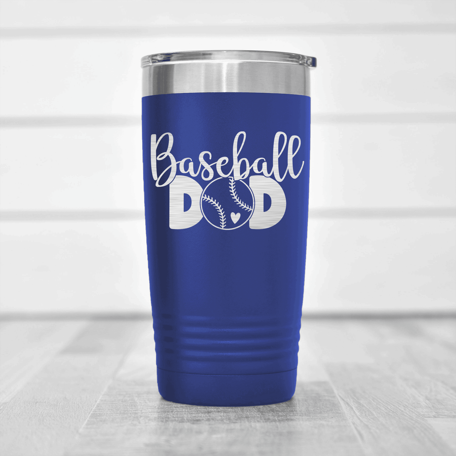 Blue baseball tumbler Ultimate Baseball Father