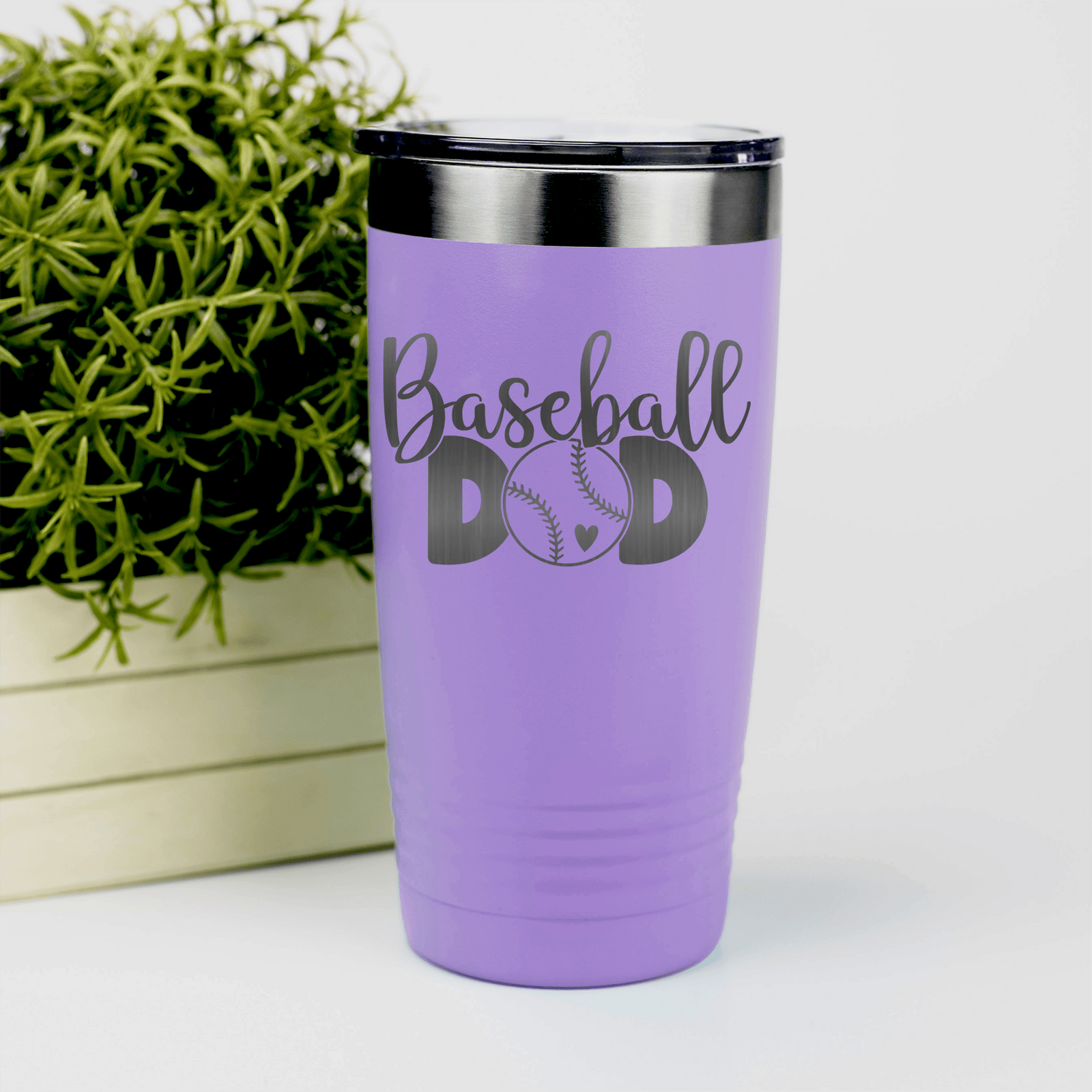 Light Purple baseball tumbler Ultimate Baseball Father