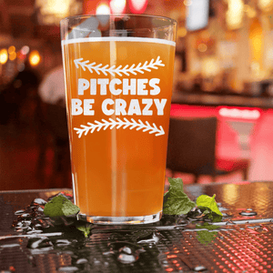 Unpredictable Pitches Pint Glass