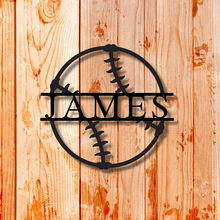 Load image into Gallery viewer, Personalized Baseball Metal Sign
