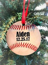 Load image into Gallery viewer, Personalized Baseball Ornament
