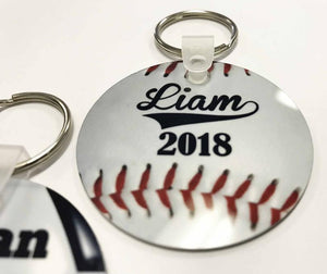 Personalized Baseball Keychain