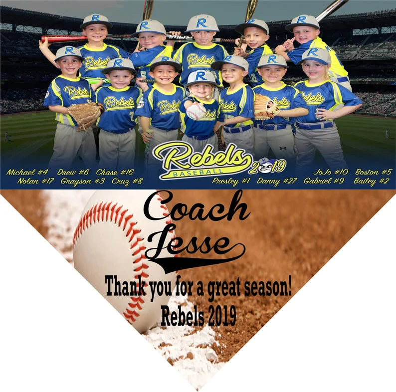 Baseball Home Plate Photo Plaque