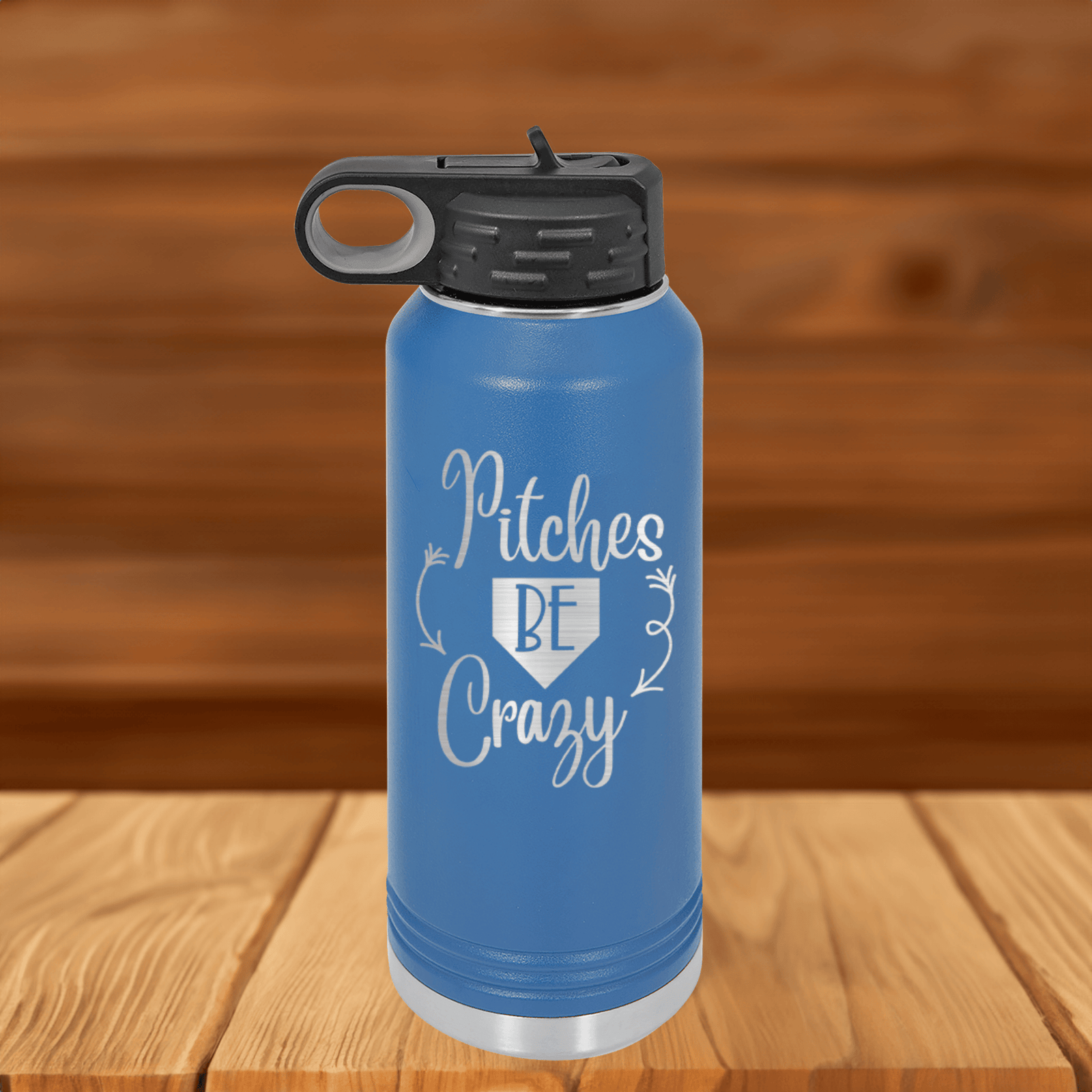 Playful Pitch Madness 32 Oz Water Bottle